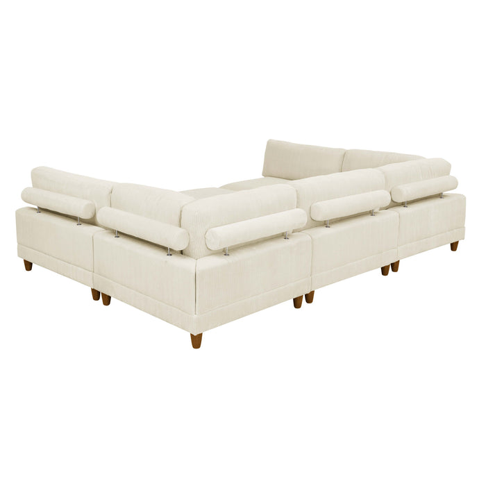 Modern Modular Sectional With Adjustable Back Support