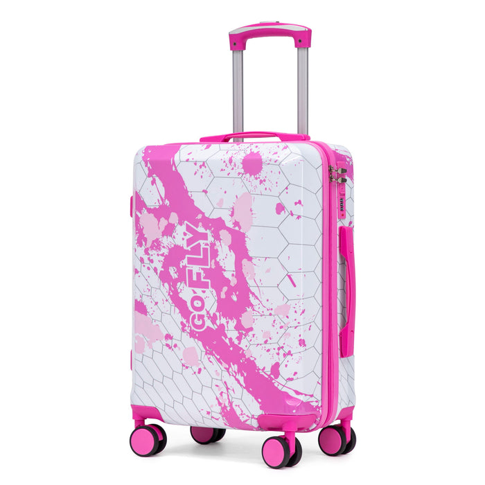Luggage With Combination Lock, Lightweight Carry-On Suitcase