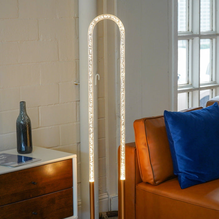 Zeon - LED Floor Lamp, 110 - 120V - Bronze