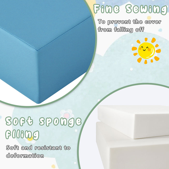 Soft Climb And Crawl Foam Playset 6 In 1, Soft Play Equipment Climb And Crawl Playground For Kids, Kids Crawling And Climbing Indoor Active Play Structure - Colorful