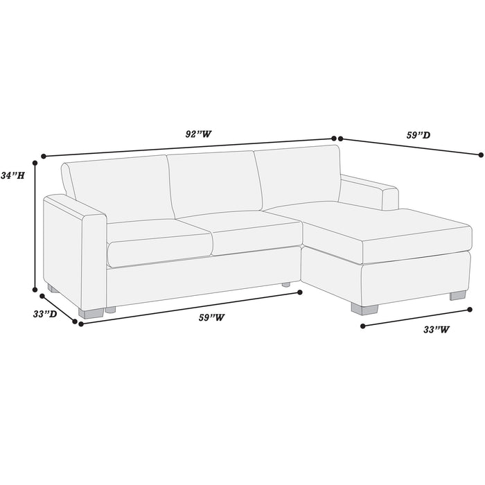 Modern L-Shaped Sectional Sofa