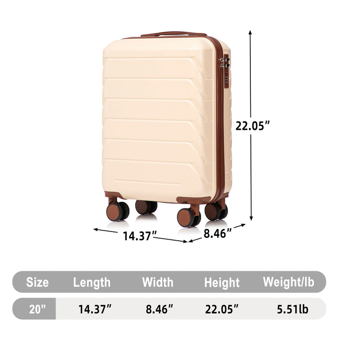 Hard Shell Travel Luggage With Scratch Resistant Surface