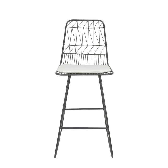 Yearning - Iron Counter Stool With Water Resistant Cushion