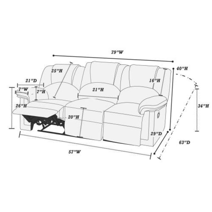 Modern Living Room Set, Cushion Backrest And Pillow Armrest