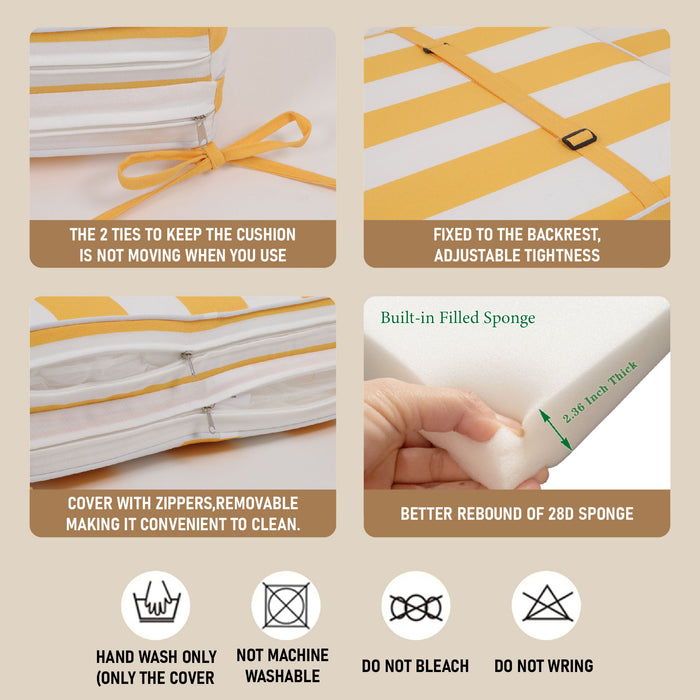 Outdoor Lounge Chair Cushion Replacement Patio Funiture Seat Cushion Chaise Lounge Cushion