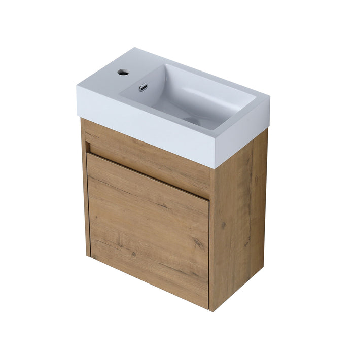 Sink Floating Bathroom Vanity With Soft Close Cabinet Door
