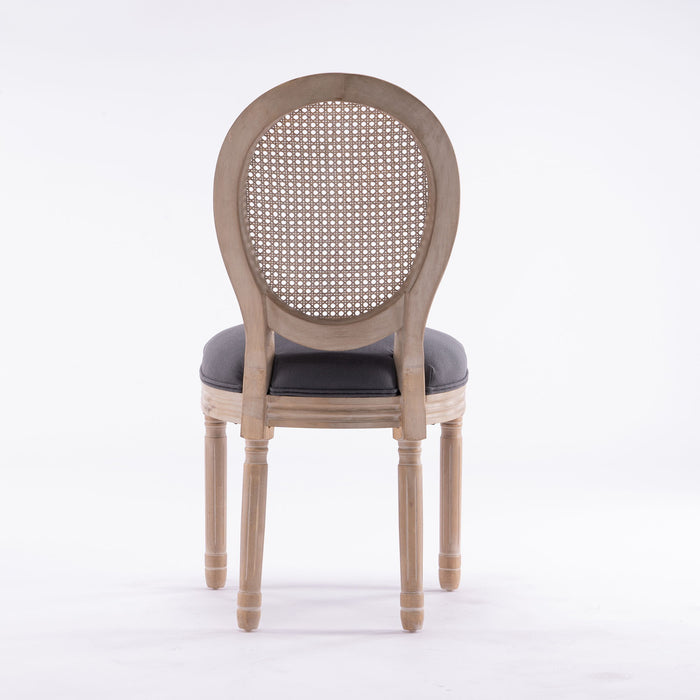 French Country Dining Chairs & Round Back (Set of 2)