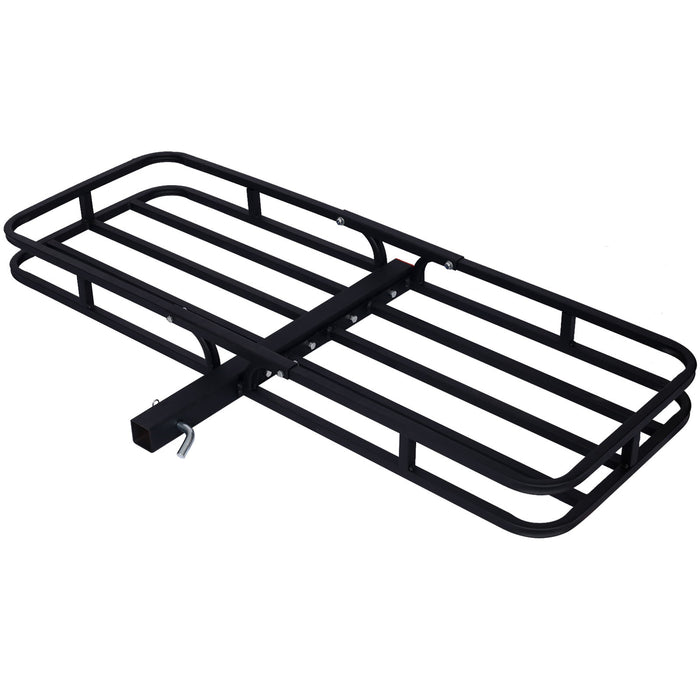 Heavy Duty Steel Hitch Mount Cargo Carrier Rack For SUV, Truck, Car With 2" Receiver - Black