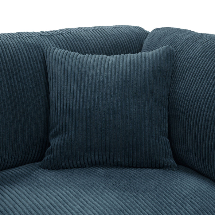 Upholstered Modular Sectional & Custom Configuration And Toss Pillows