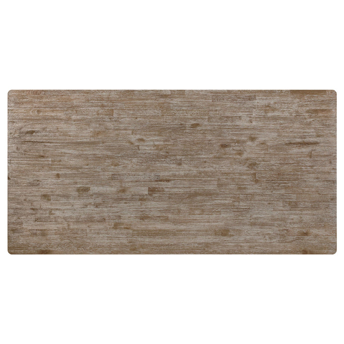 Kavita - Dining Table With Turned Leg - Brown