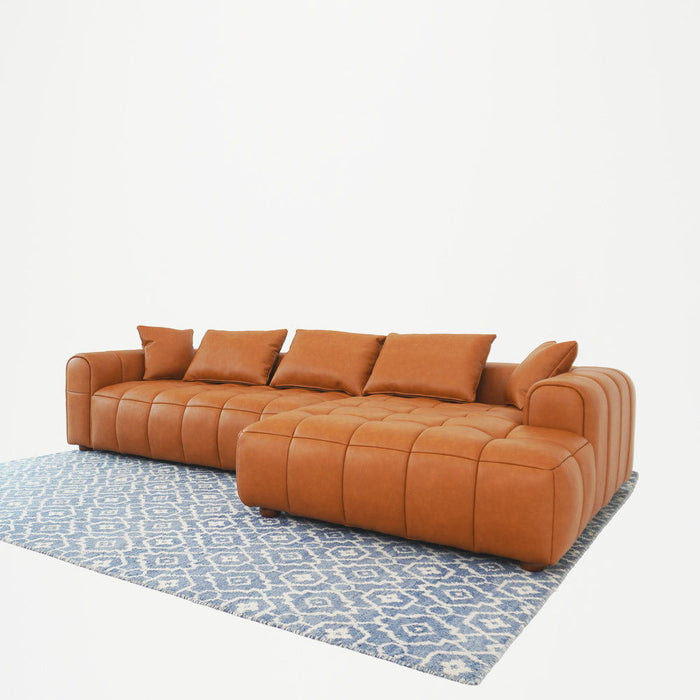 Clark - Sectional Right Sofa - Cognac