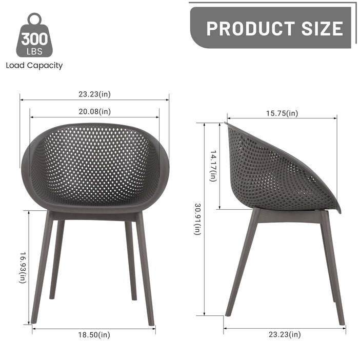 2 Pack Lounge Chair Set & Folding Square Table
