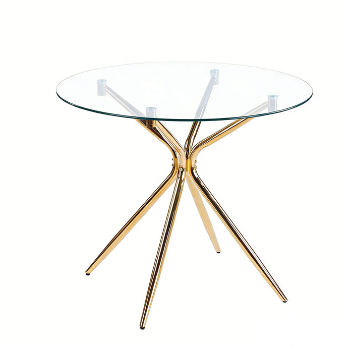 Compact Dining Table With Glass Top