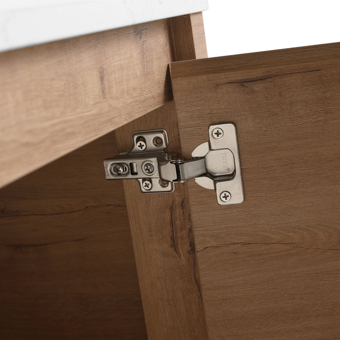 Wall Mounted Bathroom Vanity With Soft Close Door, Excluding Sink