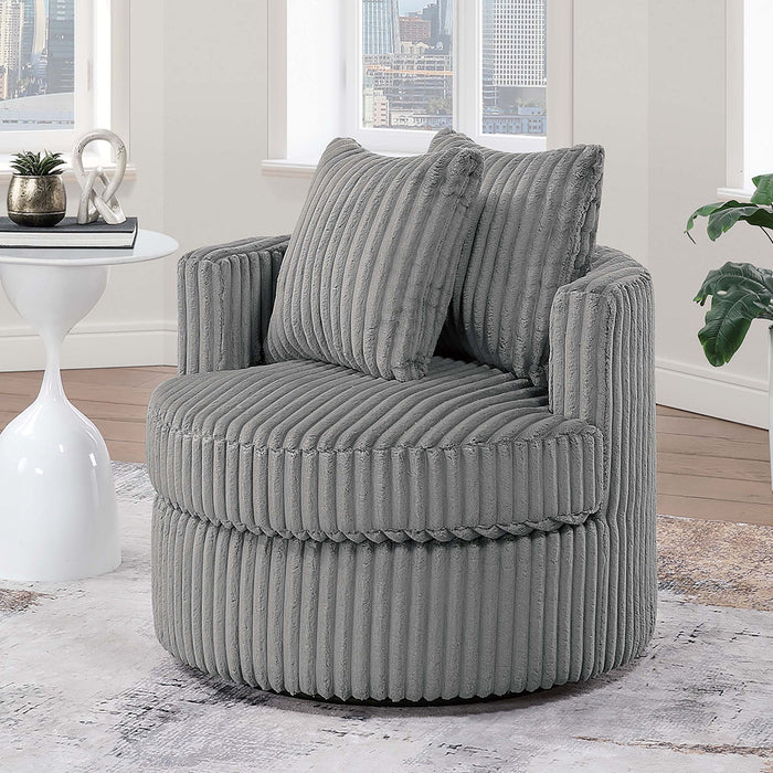 Swivel Upholstered Accent Chair For Living Room
