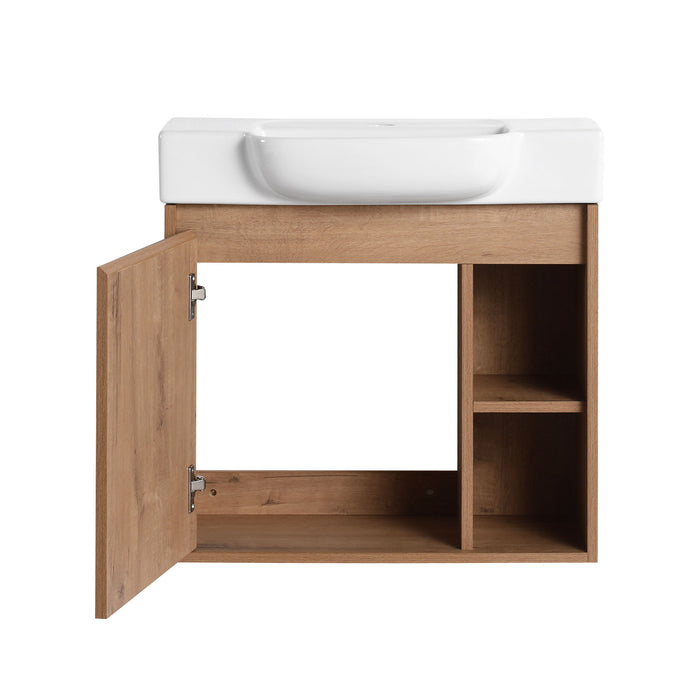 Wall Mounted Bathroom Vanity & Sink & Soft Close Door