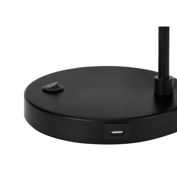 Lighting, Table Lamp, USB Port Included, Modern - Black