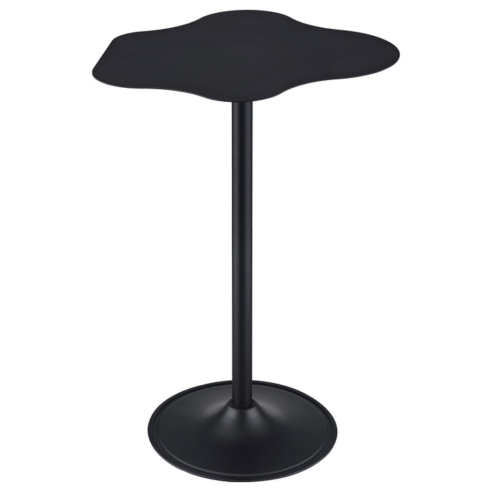 Fresno - Curved Cloud Shaped Bistro Bar Table Bar Table - Black