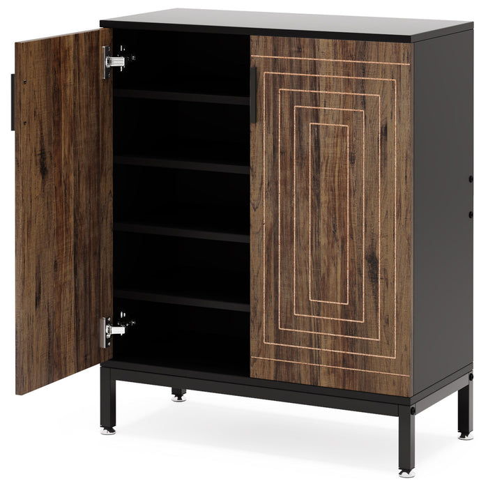 Shoe Cabinet With Doors, 5 Tiers Shoe Storage Organizer