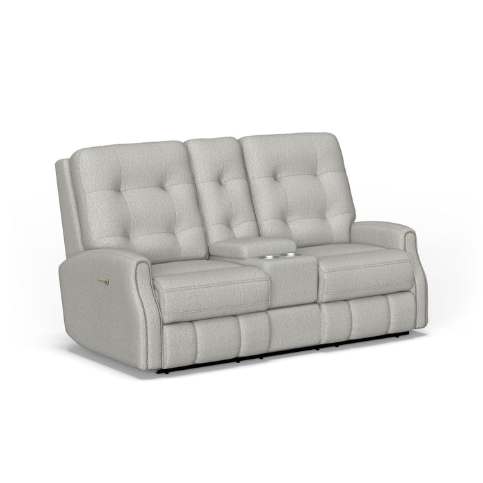 Devon - Reclining Loveseat, Nailhead Trim