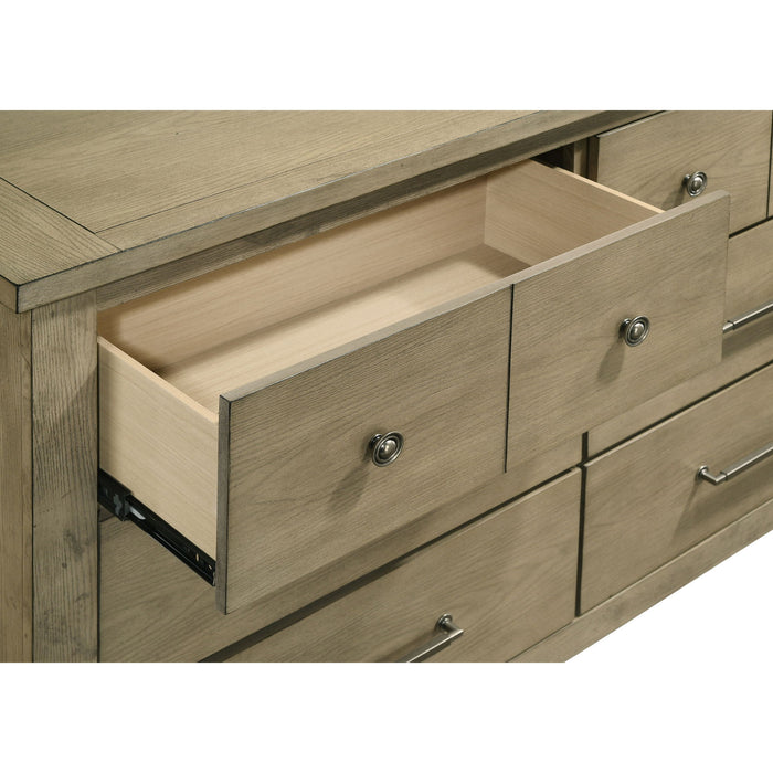 Pelton - 6 Drawer Dresser - Oak
