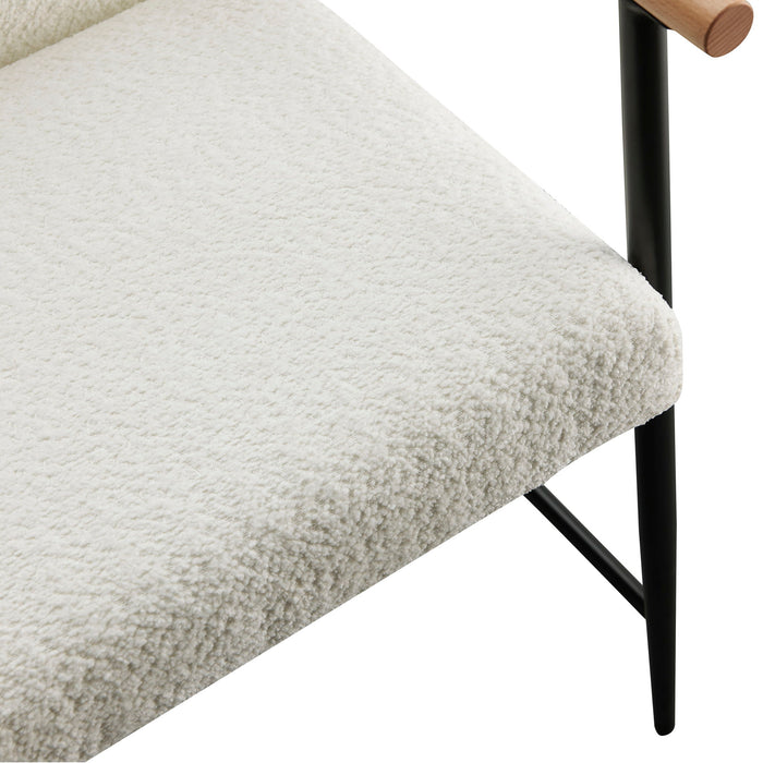 Modern Dining Chair With Iron Frame (Set of 2)