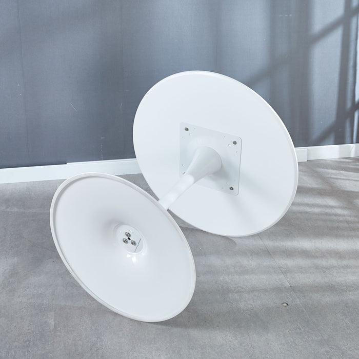 Mid-Century Tulip Table With Round Top, Pedestal Base