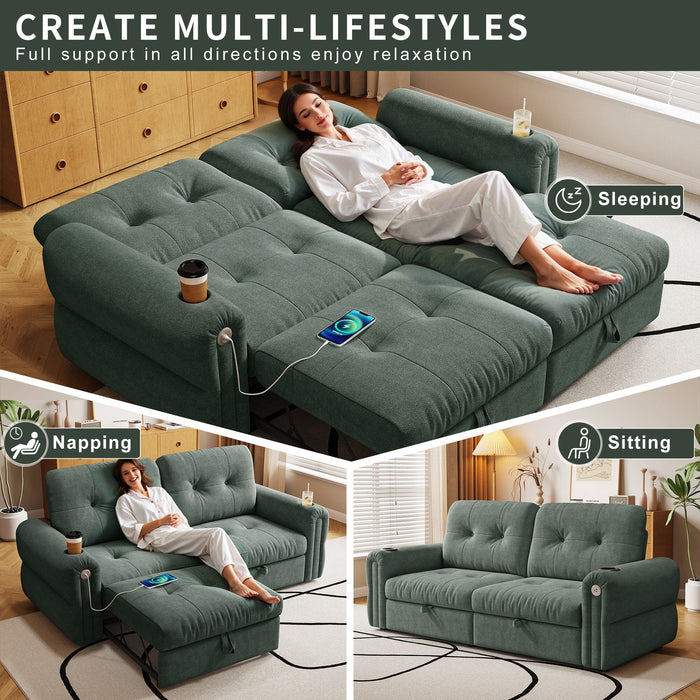 Cloud Like Convertible Sofa Bed With For Living Room
