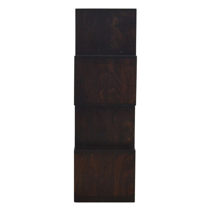 Zig Zag Display Unit - Antique Brown