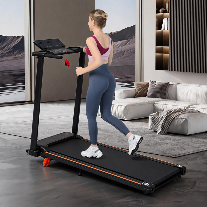 Treadmill With 8% Incline, Portable Treadmills For Home - Black