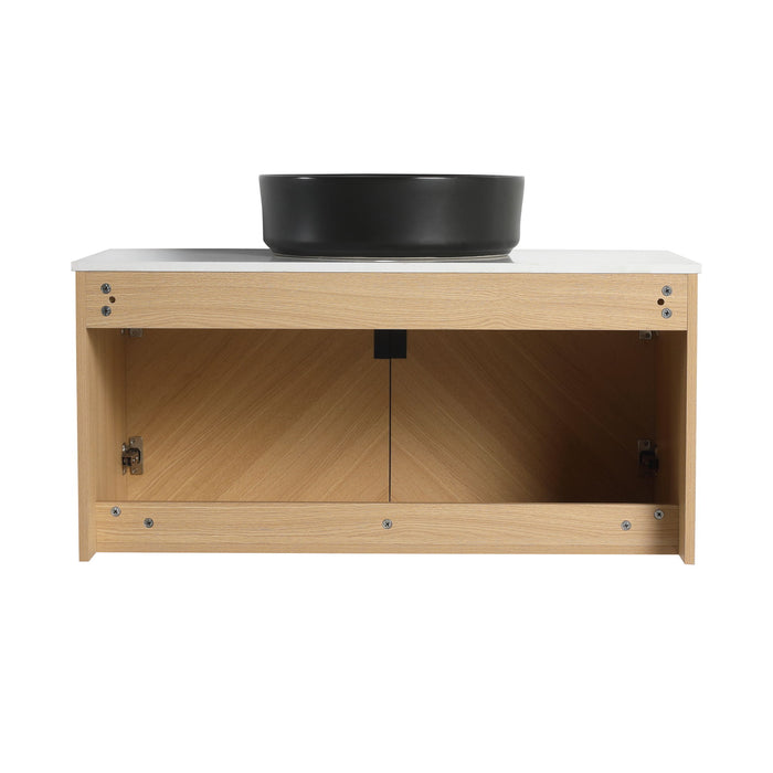 Wall Mounted Bathroom Vanity With Art Sink