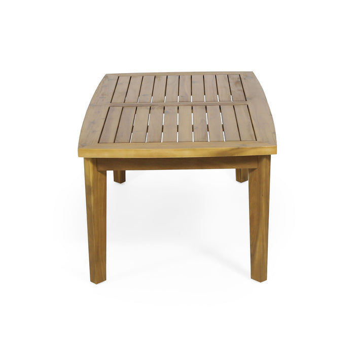 Outdoor Rectangular Coffee Table - Brown