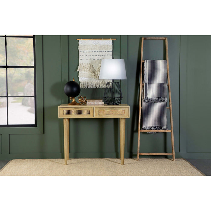 Zamora - 2 Drawer Entryway Console Accent Table - Natural