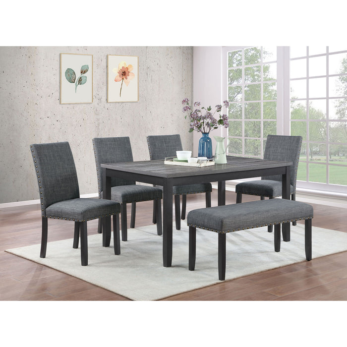 Van - Piece Dining Set - Black / Gray