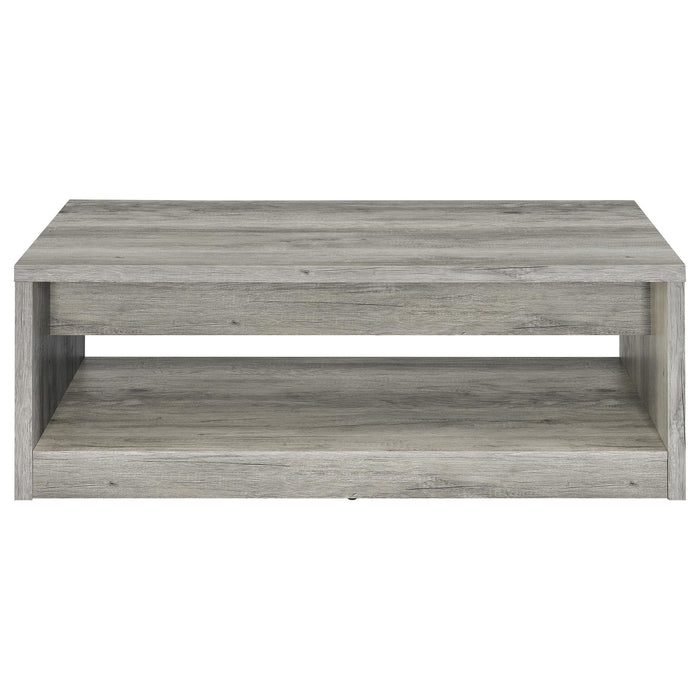 Nuberg - 2 Drawer Coffee Table Rectangular Design - Gray