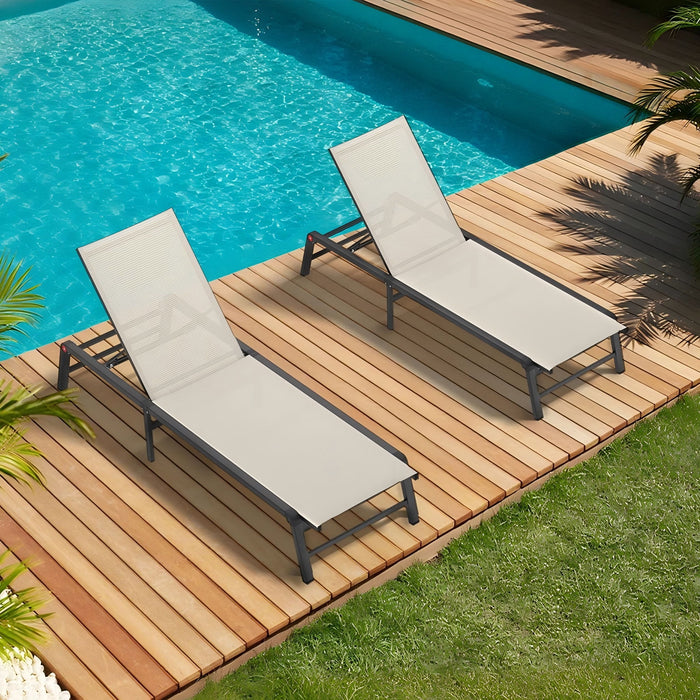 Chaise Lounge Outdoor (Set of 2)