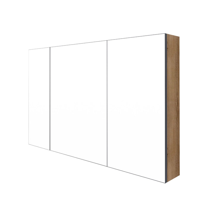 Wall Mounted Bathroom Cabinet With Adjustable Shelves Storage Cabinet - Imitative Oak