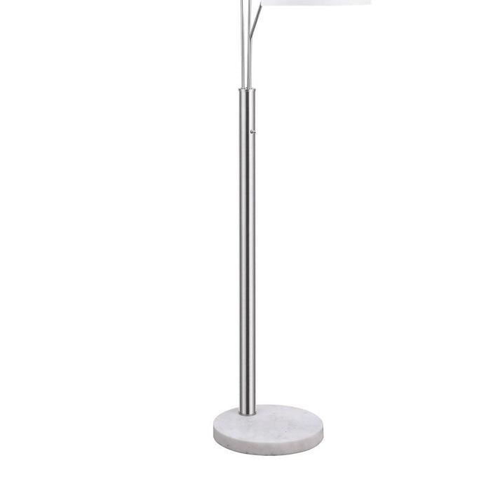 Trio Drum Shade Floor Lamp - Silver