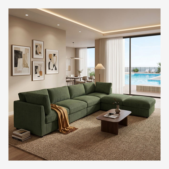 Modern Reversible Modular Sectional