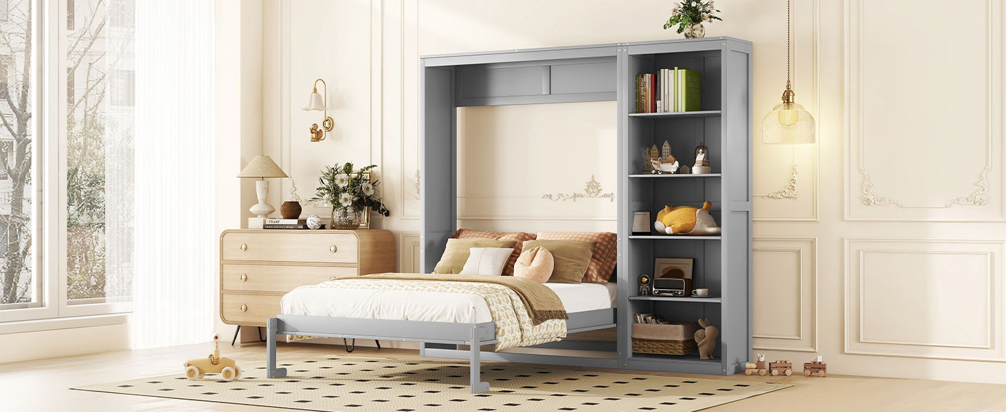 Murphy Wall Bed With Shelves