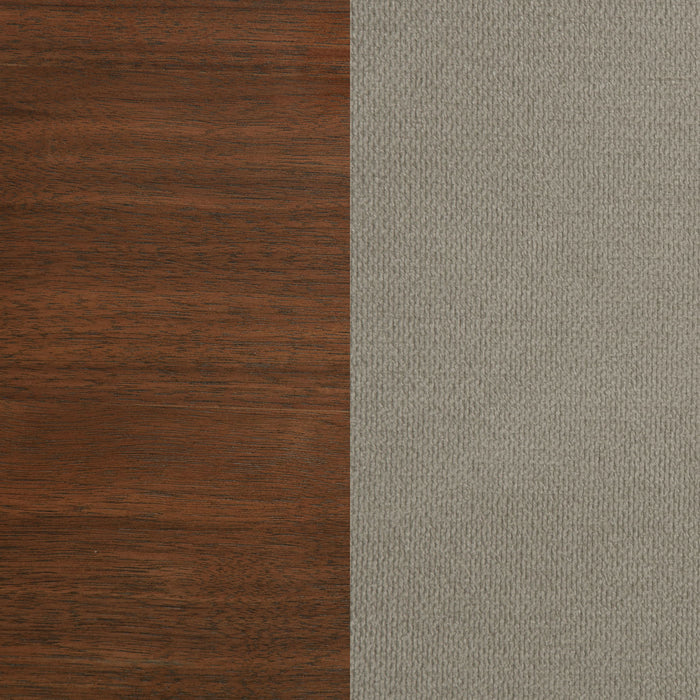 Verona - Queen Upholstered Panel Bed - Walnut