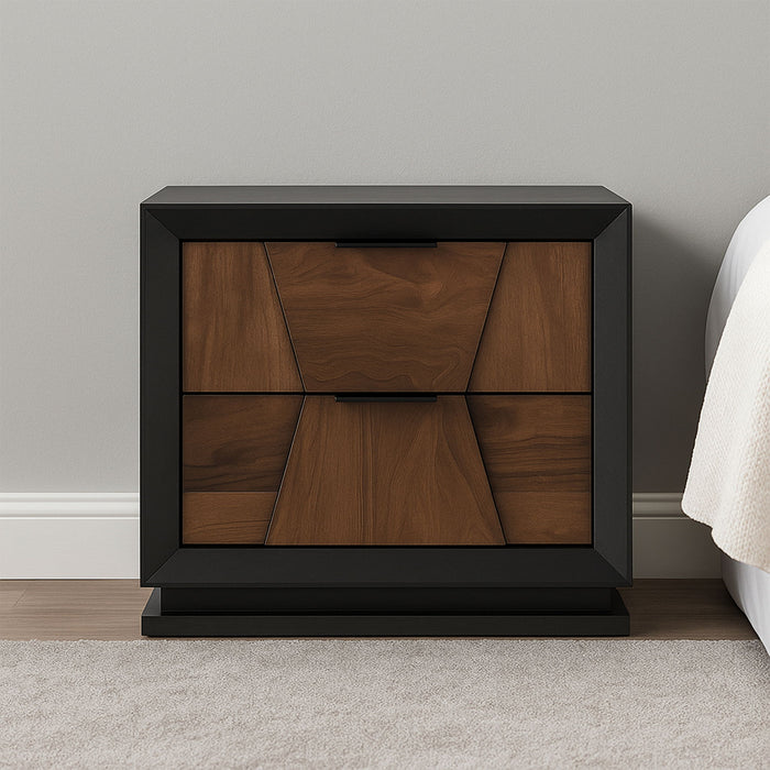 Houston - 2 Drawer Nightstand - Walnut