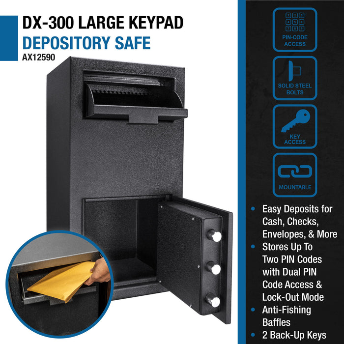 Solid Steel Keypad Depository Safe