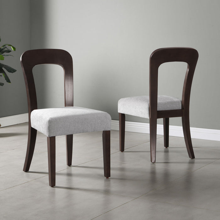 Upholstered Dining Chairs (Set of 2) - Gray