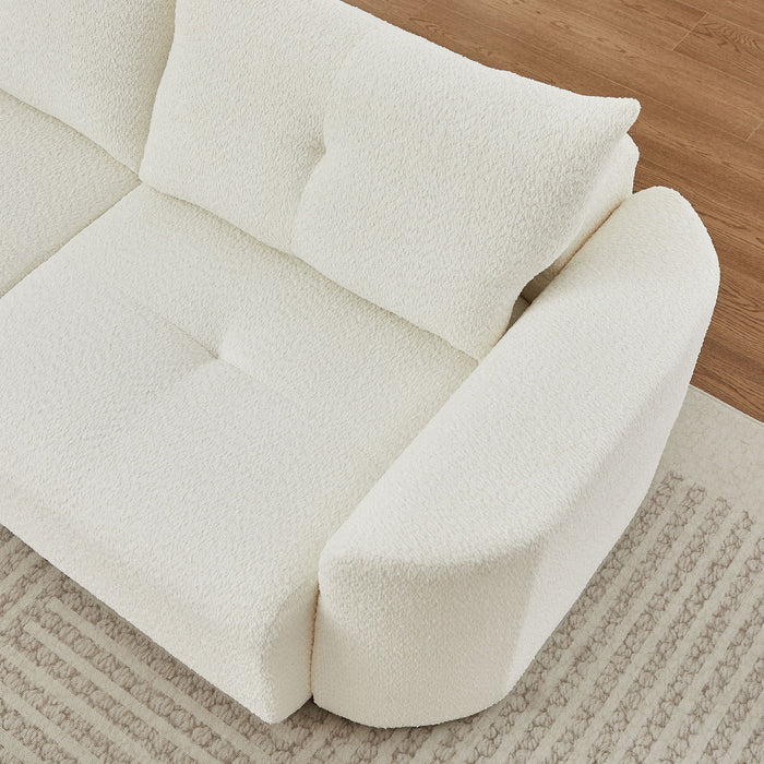 3 Seater With Thickened Armrests Sofa For Living Room