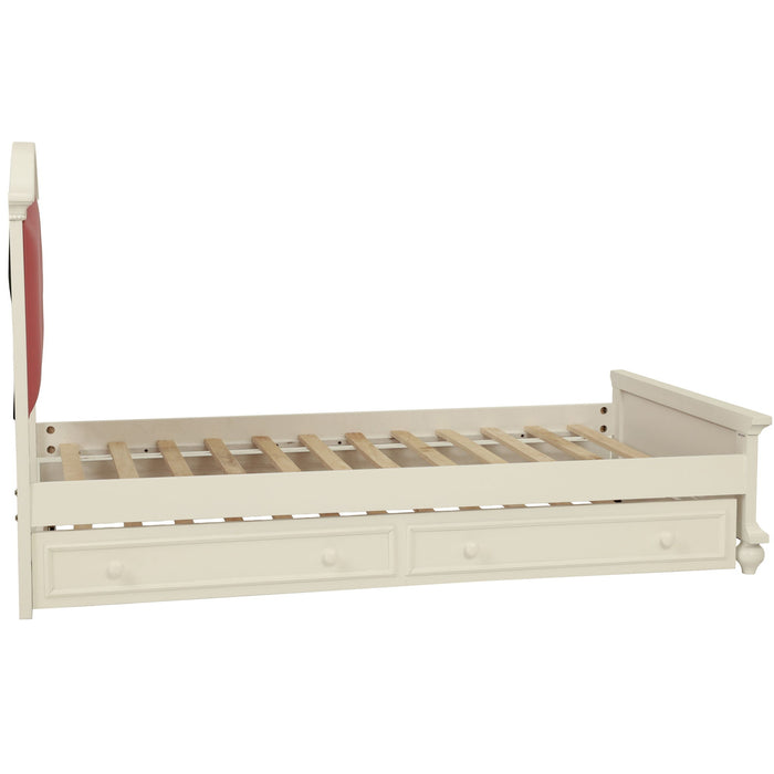 Contemporary Style Bed With Trundle