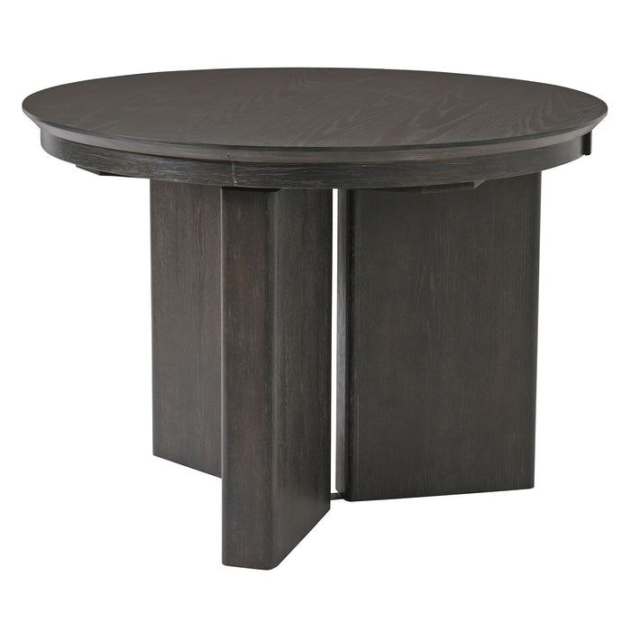 Farmhouse Oval Extendable Dining Table With Pedestal Base