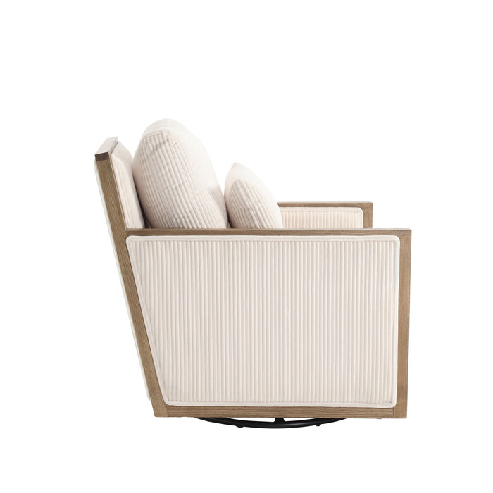 Comfy Accent Barrel Chair, 360 Degree Swivel