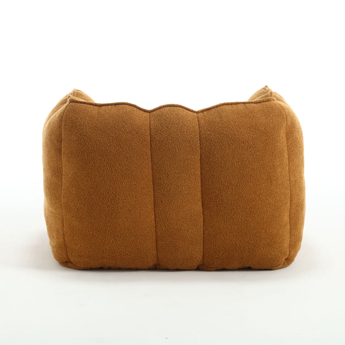 Soft Chenille Bean Bag Chair With High Resilient Foam