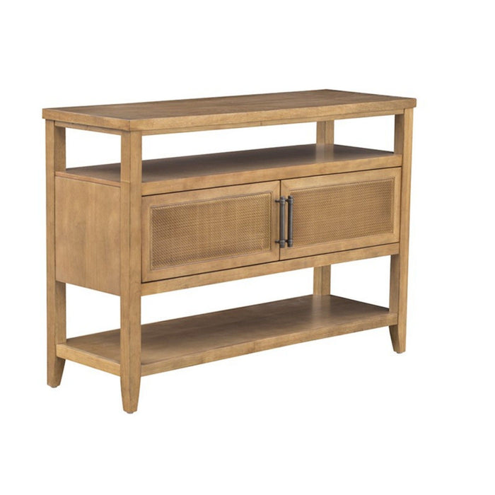 Naomi - 2 Door Storage Console Table With Ample Shelving - Natural